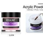 Nail Powder Acrylic System Kit Professional Nail Art Tool Set Contain Glass Cup Acrylic Liquid Extention Carving Manicure