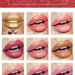 Shiny Metallic Lipstick Pearlescent Color Temperature Change Lipstick Gilt Lipstick