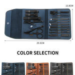 16pcs set Nail Clipper Cutter Trimmer Ear Pick Grooming Kit Manicure Set Pedicure Toe Nail Art Tools Set Kits with Bag